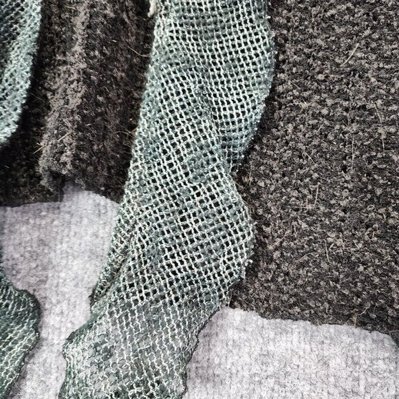 Vintage Art To Wear Cyberpunk Grunge Whimsygoth Knit Sweater Top Flower Gypsy - Picture 2 of 14